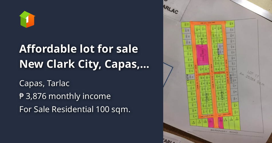 Affordable lot for sale New Clark City, Capas, Tarlac [Lot 🚜] (August ...