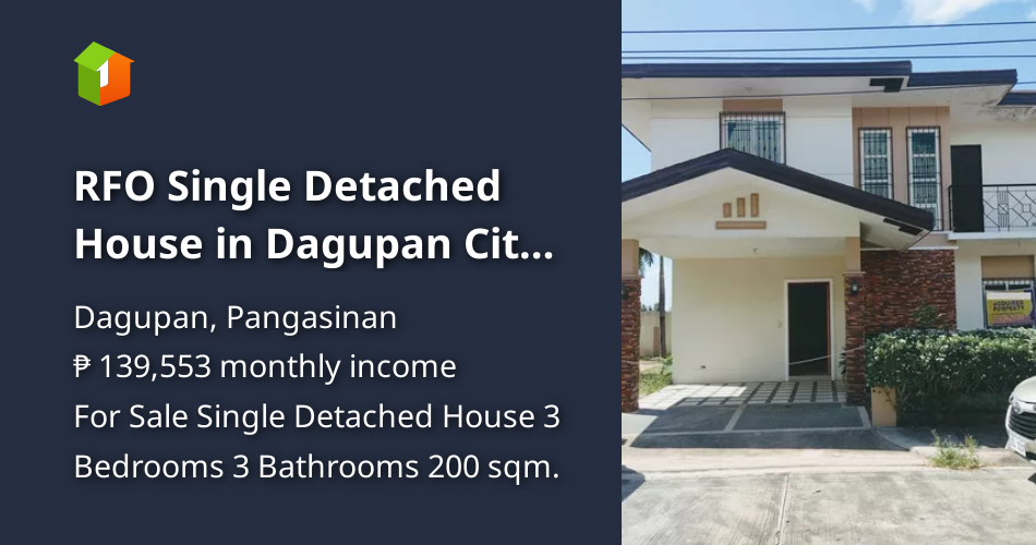 RFO Single Detached House in Dagupan City near the Bonuan Beach [House