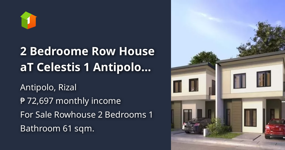 2 Bedroome Row House aT Celestis 1 Antipolo Rizal [House and Lot 🏘️