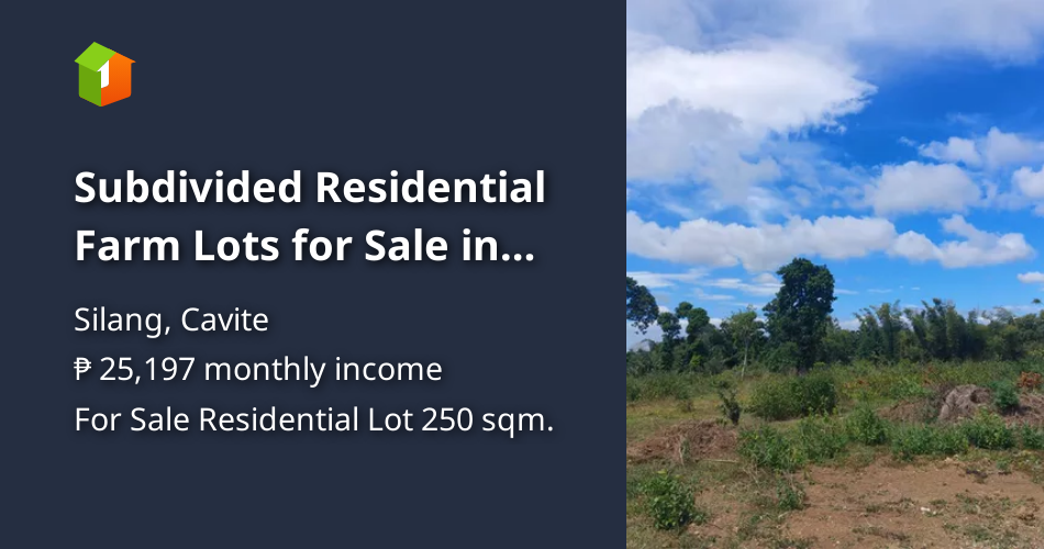 Subdivided Residential Farm Lots for Sale in Silang Cavite [Lot 🚜] (April 2024) in Silang