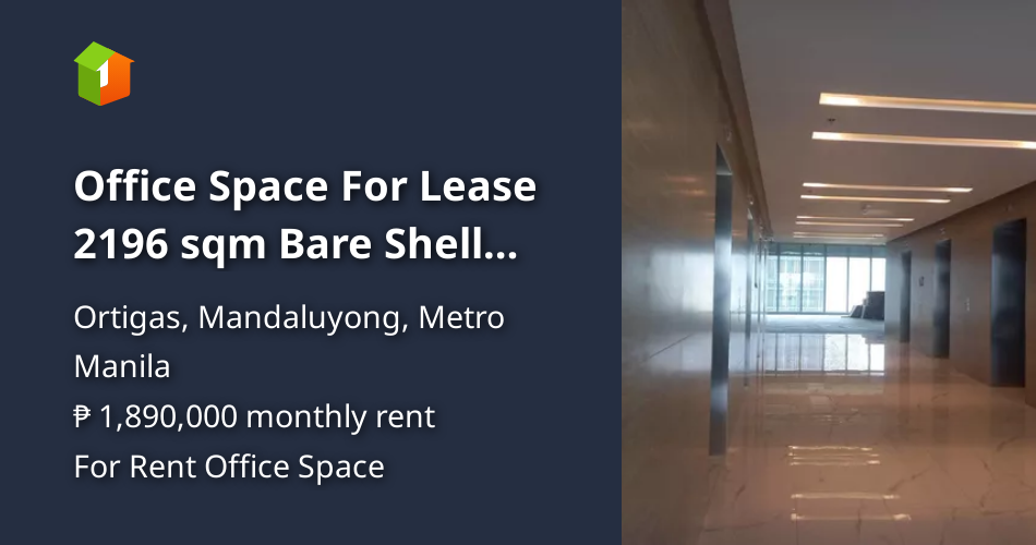 Office Space For Lease 2196 sqm Bare Shell EDSA Mandaluyong [Commercial ...