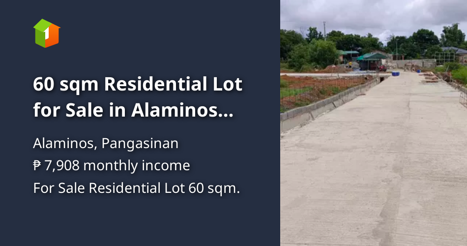 60 sqm Residential Lot for Sale in Alaminos Pangasinan [Lot 🚜] (October
