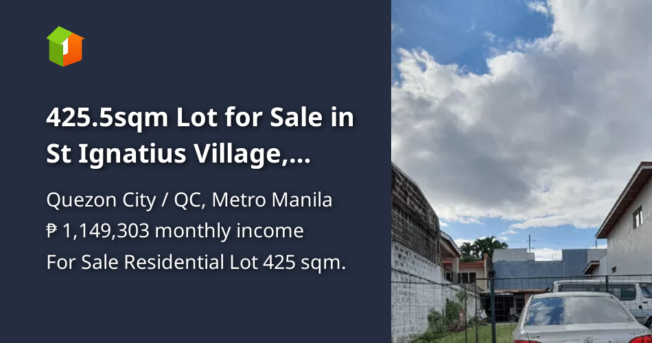 425.5sqm Lot for Sale in St Ignatius Village, Quezon City RS4172084