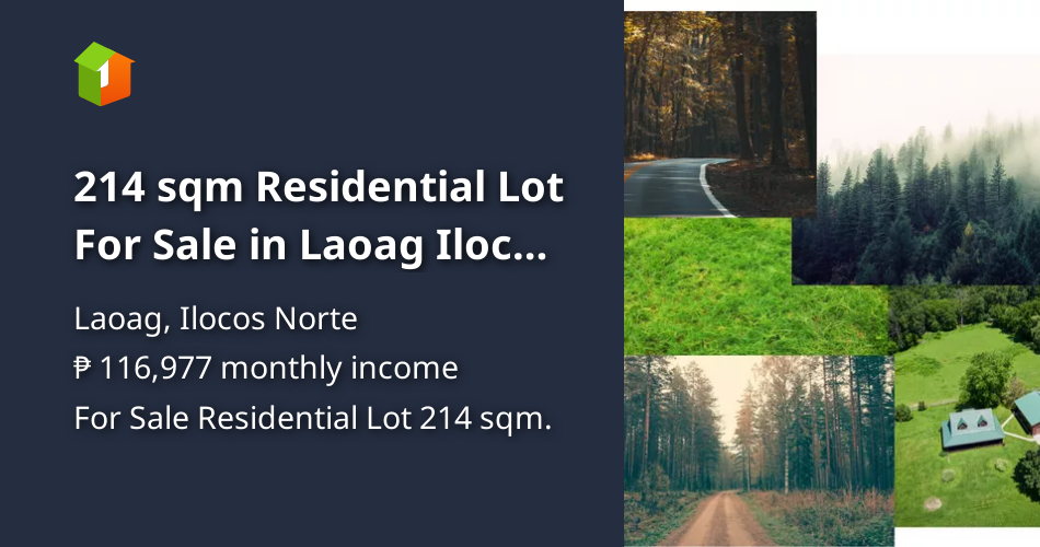 214 sqm Residential Lot For Sale in Laoag Ilocos Norte ( Corner Lot ) [Lot 🚜] (October 2023) in