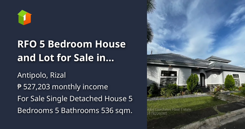 RFO 5 Bedroom House and Lot for Sale in Mission Hills, Antipolo, Rizal