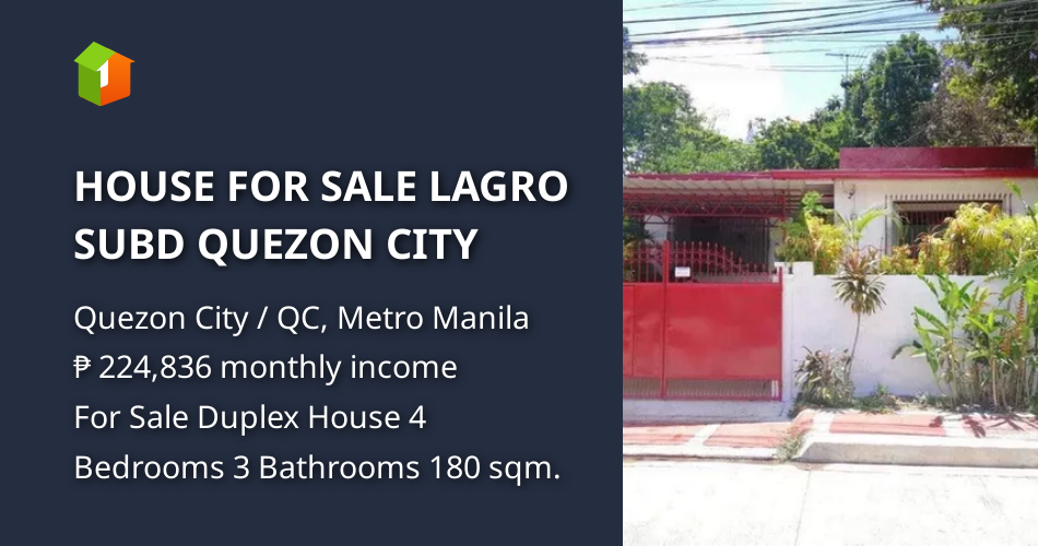 HOUSE FOR SALE LAGRO SUBD QUEZON CITY [House and Lot 🏘️] (October 2023) in Quezon City / QC