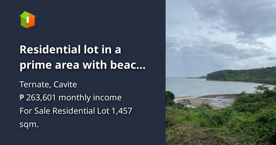 Residential lot in a prime area with beach access [Lot 🚜] (November