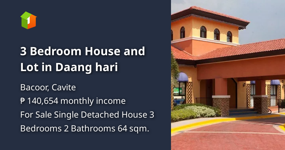 3 Bedroom House and Lot in Daang hari [House and Lot 🏘️] (November 2021