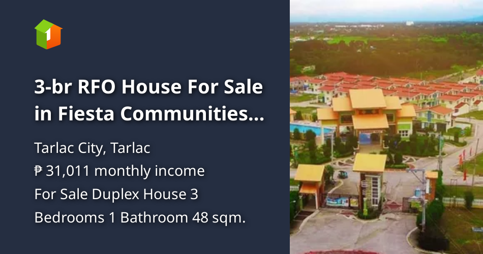 3br RFO House For Sale in Fiesta Communities San Rafael, Tarlac City