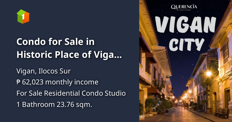 Condo for Sale in Historic Place of Vigan Ilocos Sur [Condo 🏙️] (May