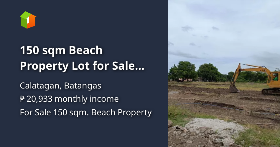 150 sqm Beach Property Lot for Sale Quilitisan Calatagan Batangas
