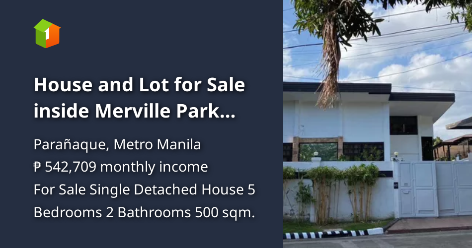 House and Lot for Sale inside Merville Park Subdivision [House and Lot