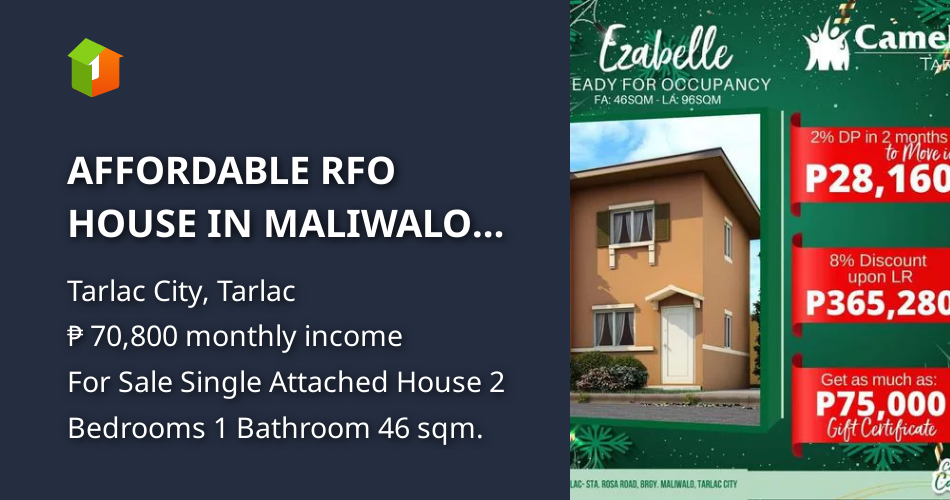 AFFORDABLE RFO HOUSE IN MALIWALO TARLAC [House and Lot 🏘️] (November