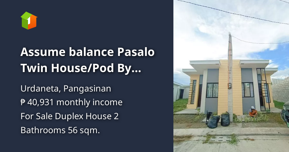 Assume balance Pasalo Twin House/Pod By Owner in Pangasinan [House and Lot 🏘️