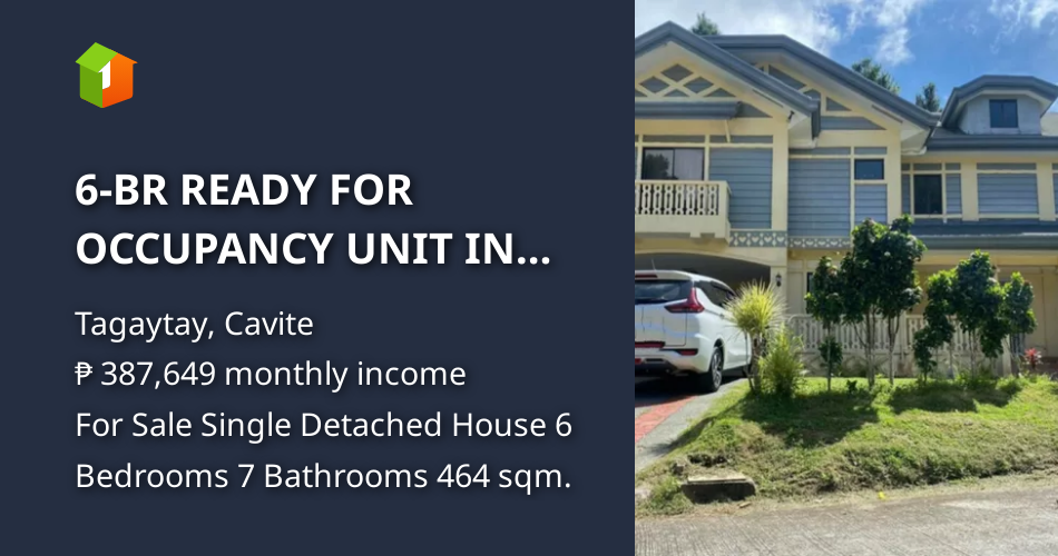6BR READY FOR OCCUPANCY UNIT IN CROSSWIND TAGAYTAY [House and Lot 🏘️