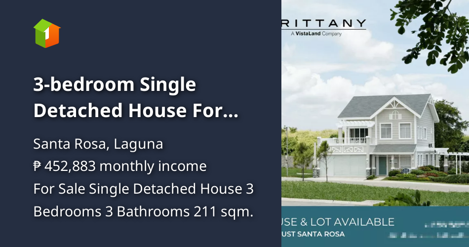 3bedroom Single Detached House For Sale near UST Santa Rosa Laguna