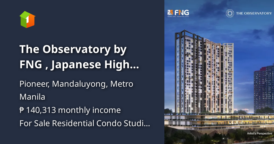 Curated visual reference: Picture Idea: The Observatory By Japanese High End Condmominium With Mall And