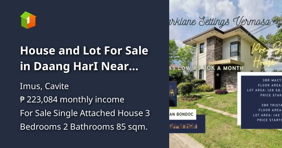 House and Lot For Sale in Daang HarI Near ALABANG, VERMOSA AYALA MALL