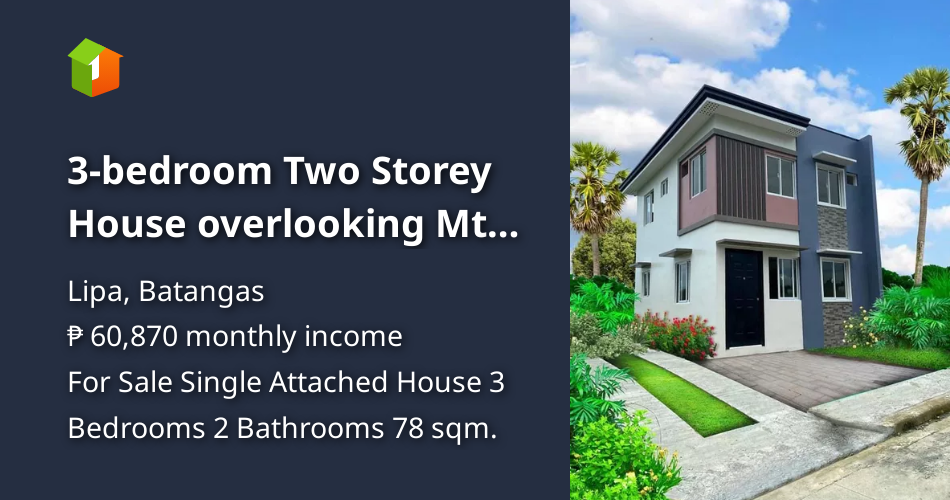 3bedroom Two Storey House overlooking Mt. Malarayat [House and Lot 🏘️