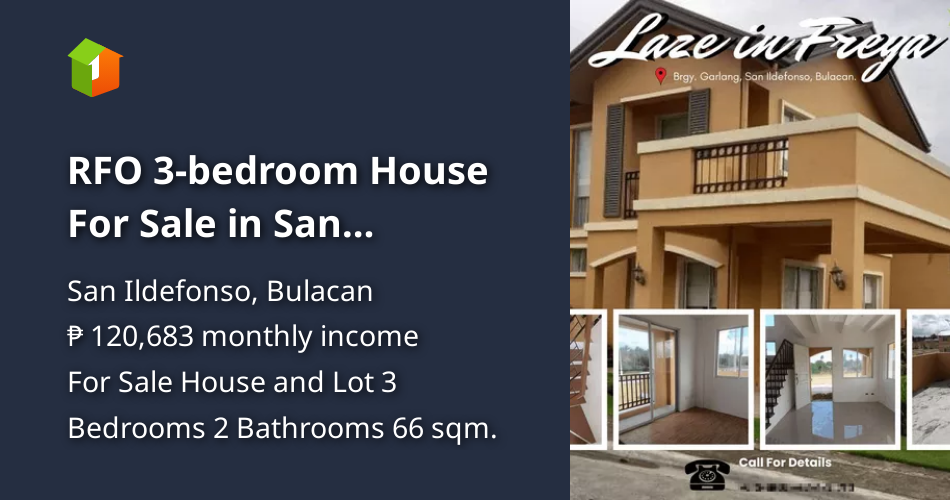 RFO 3bedroom House For Sale in San Ildefonso Bulacan [House and Lot 🏘️