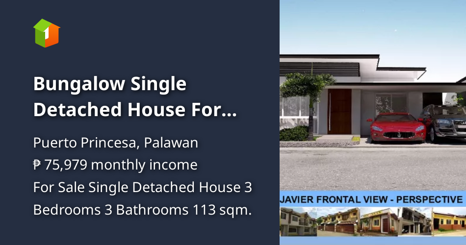 Bungalow Single Detached House For Sale in Puerto Princesa Palawan