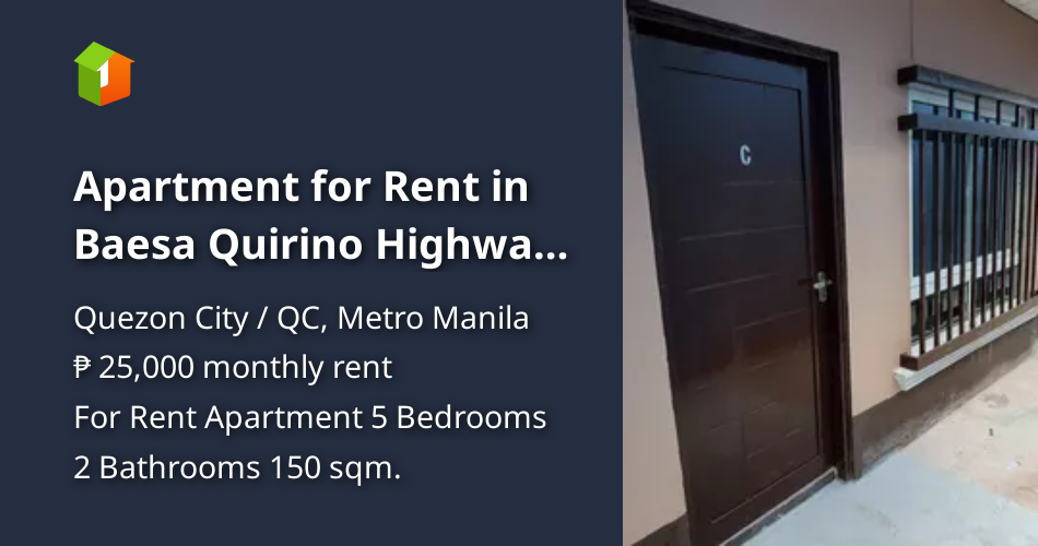 Apartment for Rent in Baesa Quirino Highway Quezon City [Condo 🏙️