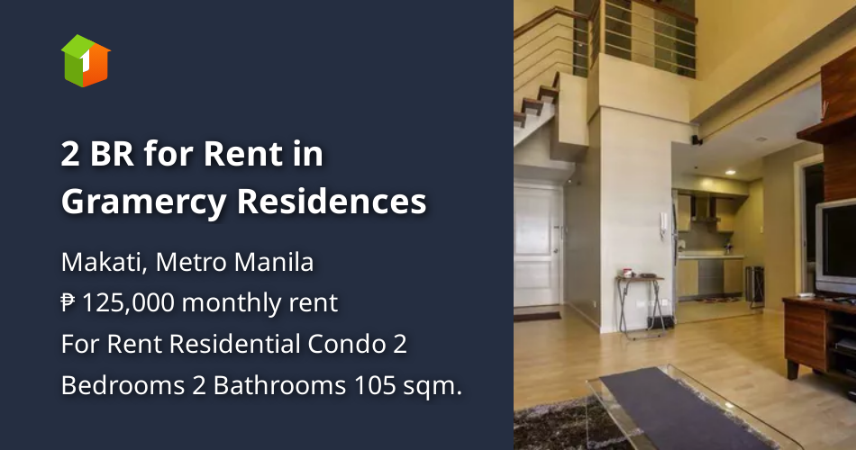 2 BR for Rent in Gramercy Residences [Condo 🏙️] (January 2023) in