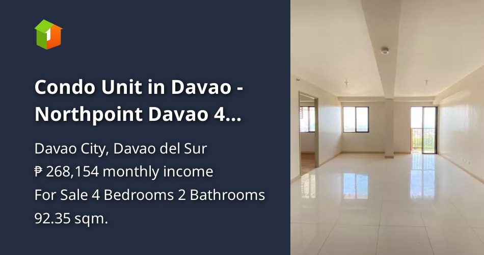 Condo Unit in Davao Northpoint Davao 4 Bedroom Unit [Condo 🏙️] (June