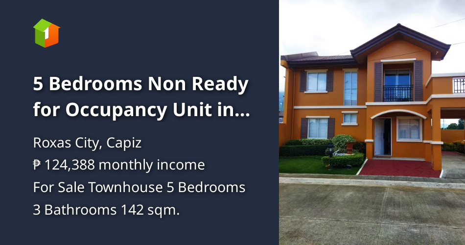 5 Bedrooms Non Ready for Occupancy Unit in Roxas Capiz [House and Lot 🏘
