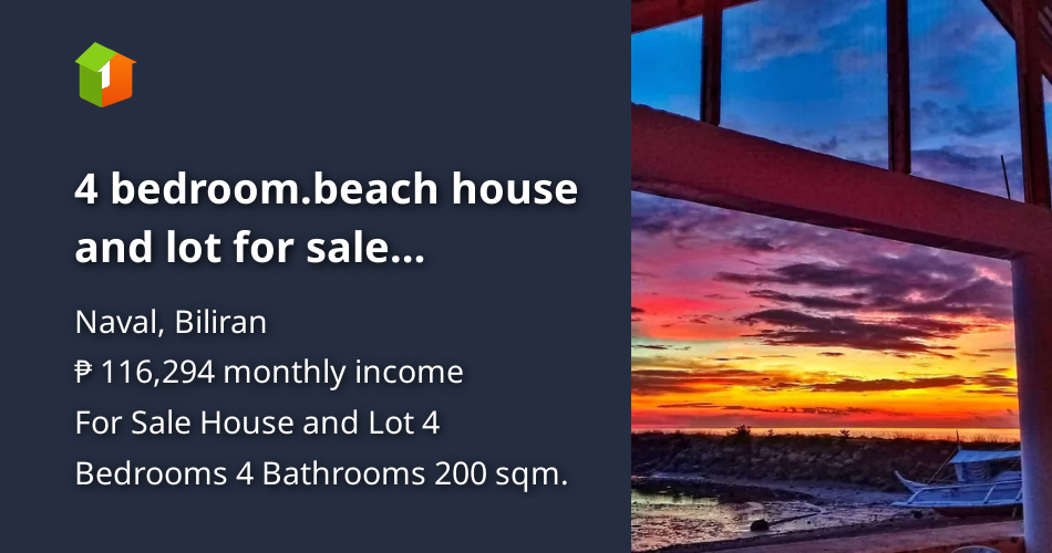 4 bedroom.beach house and lot for sale in.naval.biliran [House and Lot