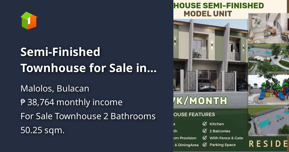 Flood Free Townhouse for Sale in Malolos Bulacan [Houses and Lots 🏘️