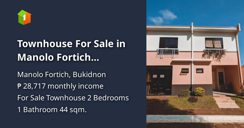 Townhouse For Sale in Manolo Fortich Bukidnon [House and Lot 🏘️] (April