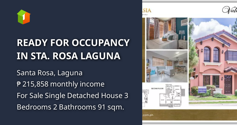READY FOR OCCUPANCY IN STA. ROSA LAGUNA [House and Lot 🏘️] (October