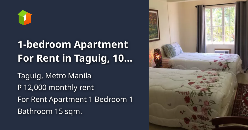 1bedroom Apartment For Rent in Taguig, 10 min from BGC & Airport