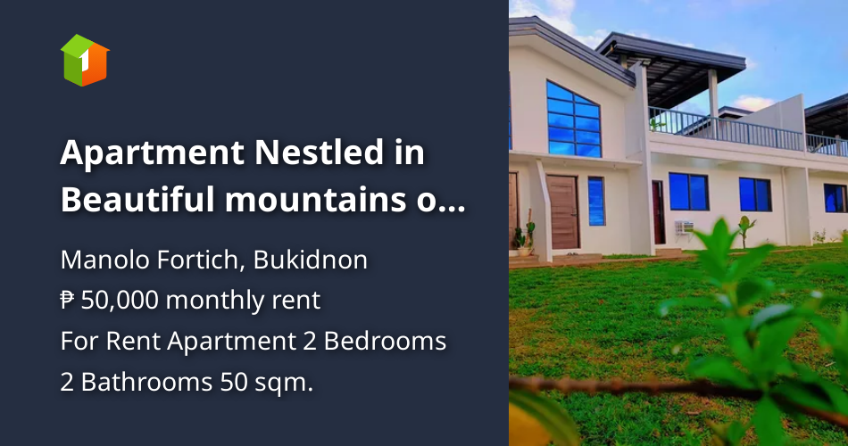 Apartment Nestled in Beautiful mountains of Bukidnon [Condo 🏙️] (July