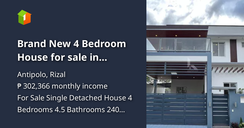 Brand New 4 Bedroom House for sale in Kingsville Court Antipolo nr LRT