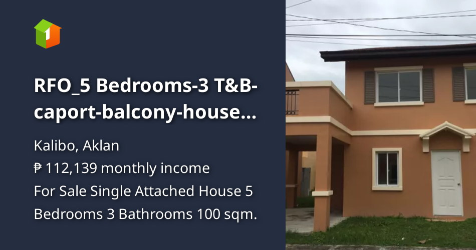 RFO_5 Bedrooms3 T&Bcaportbalconyhouseandlotcamellaaklan [House