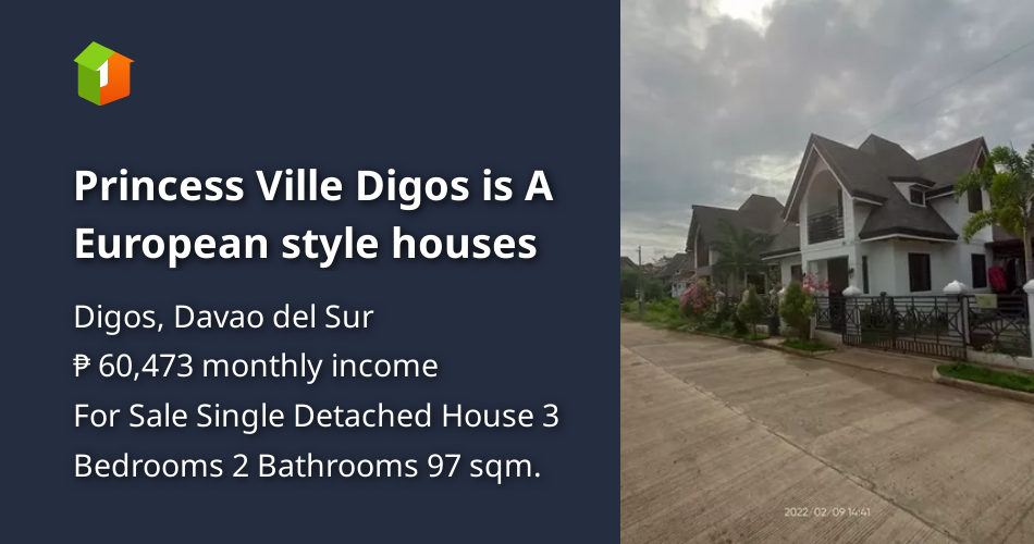 Princess Ville Digos is A European style houses [House and Lot 🏘️