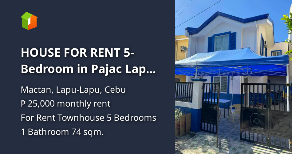 HOUSE FOR RENT 5Bedroom in Pajac LapuLapu [House and Lot 🏘️] (May