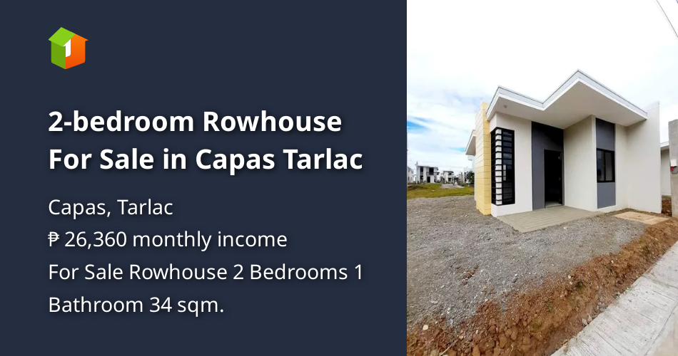 2bedroom Rowhouse For Sale in Capas Tarlac [House and Lot 🏘️] (January
