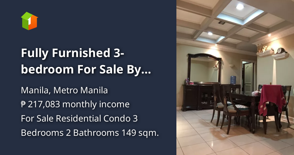 Fully Furnished 3bedroom For Sale By Owner in Broadview Towers Manila [Condo 🏙️] (September