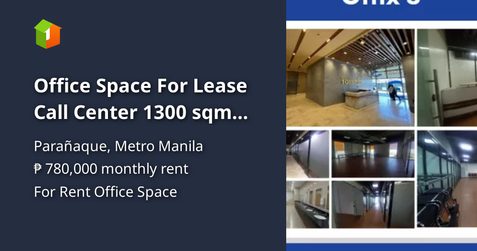 Office Space For Lease Call Center 1300 sqm Paranaque City [Commercial ...