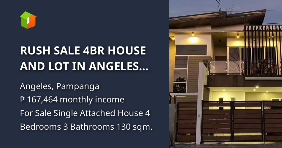 RUSH SALE 4BR HOUSE AND LOT IN ANGELES CITY PAMPANGA [House and Lot 🏘️