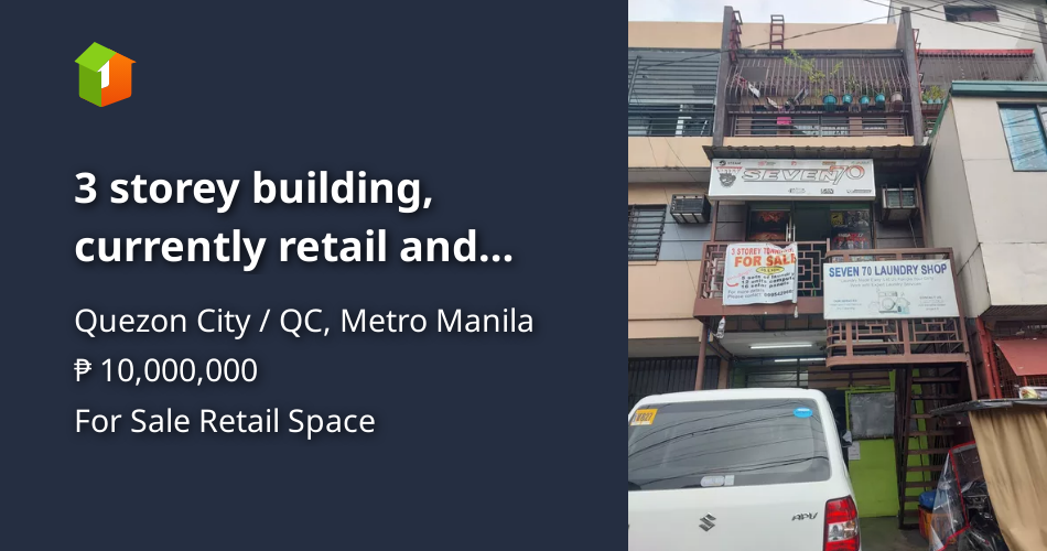 3 storey building, currently retail and residential use, roadside ...