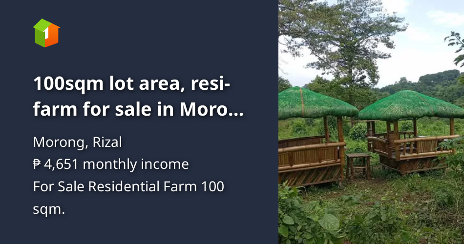 100sqm lot area, resi-farm for sale in Morong Rizal [Lots 🚜] (May 2026 ...