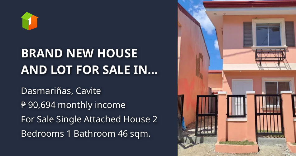 BRAND NEW HOUSE AND LOT FOR SALE IN PALIPARAN 2, DASMARINAS CAVITE