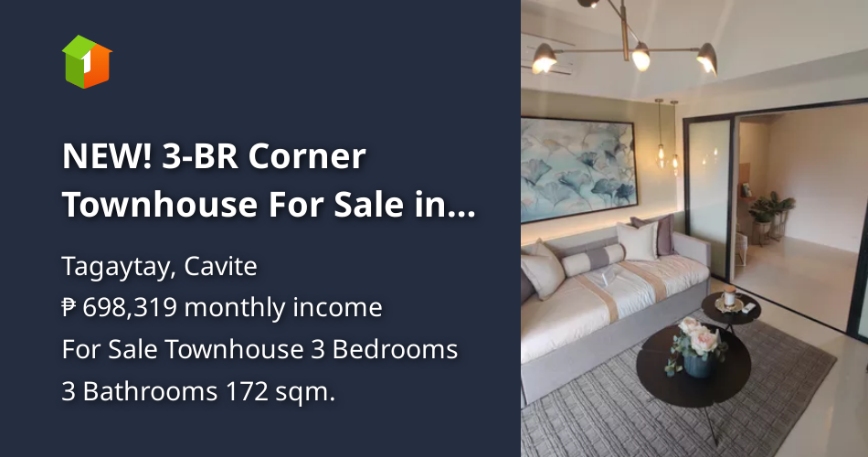 NEW! 3BR Corner Townhouse For Sale in Tagaytay Highlands [House and