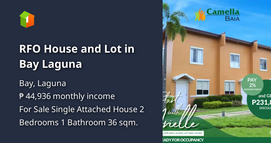 RFO House and Lot in Bay Laguna [House and Lot 🏘️] (March 2023) in Bay, Laguna for sale