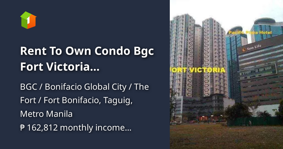 Rent To Own Condo Bgc Fort Victoria Condominium bonifacio global city