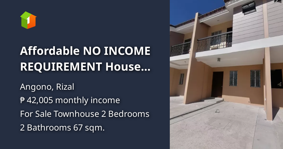 Affordable NO REQUIREMENT House and LOT at ANGONO RIZAL [House
